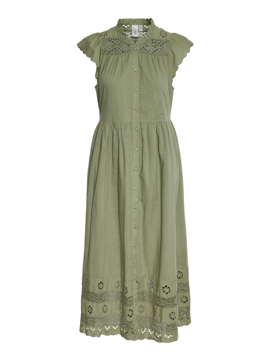 YASOLIVIA Dress - Oil Green