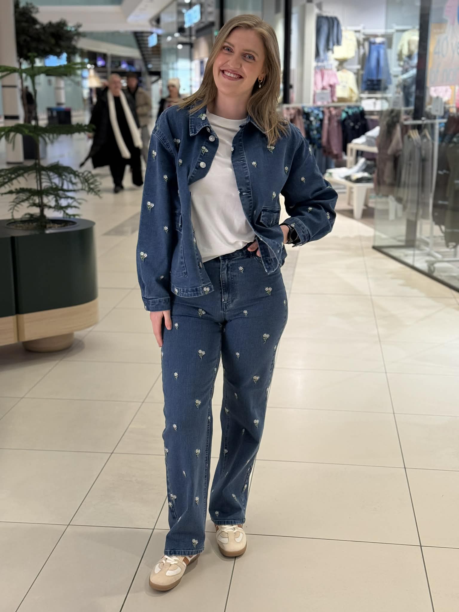 PCFLORA Jeans - Medium Blue Denim