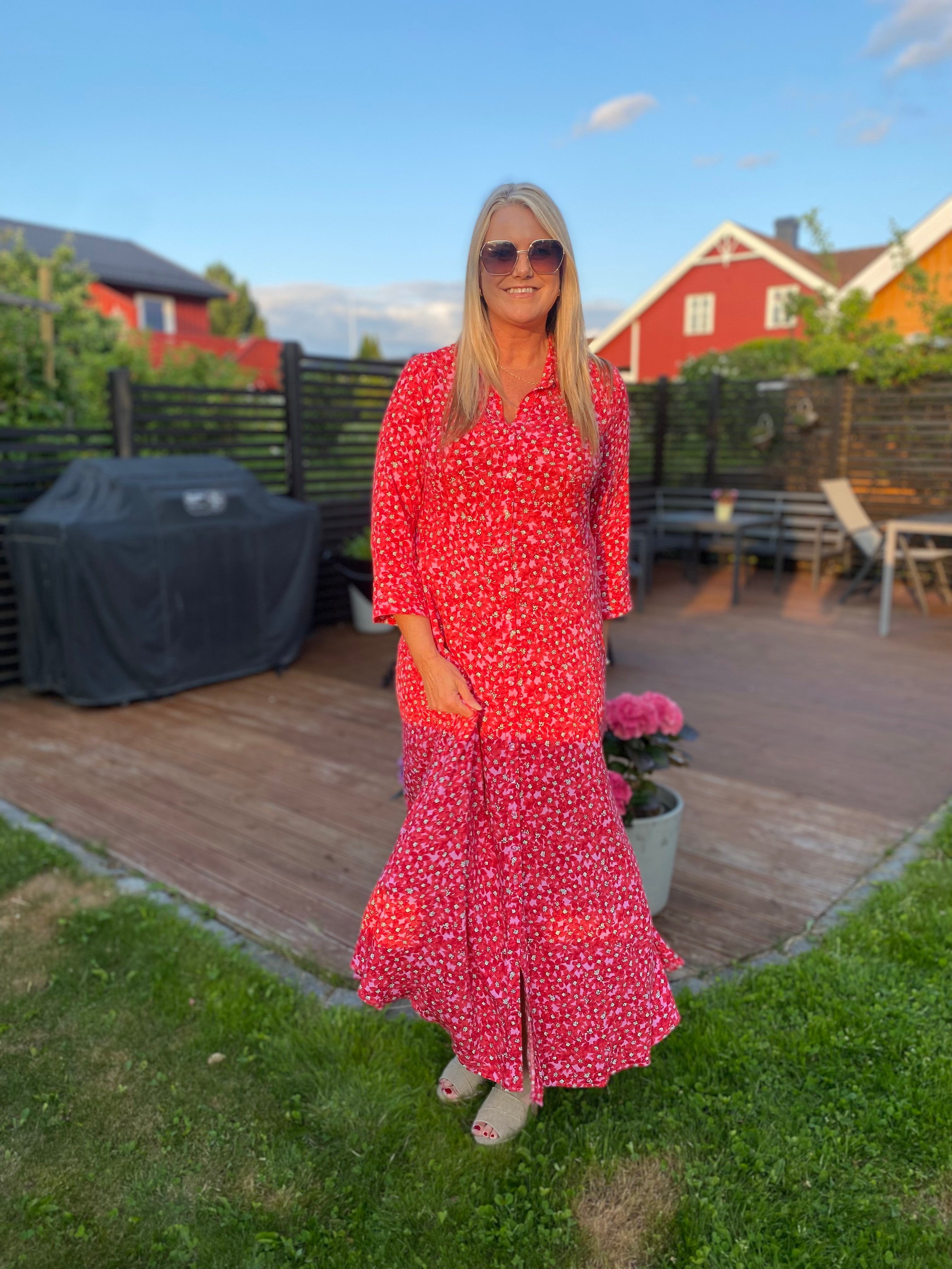 YASSAVANNA Long Dress - Cyclamen