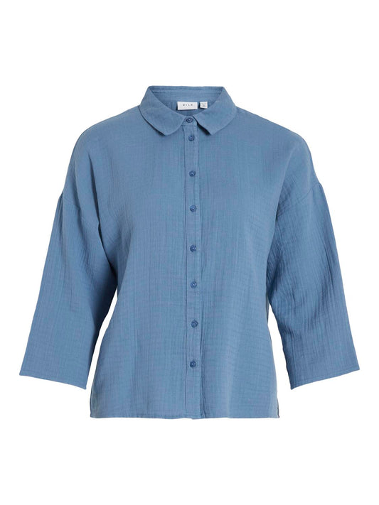 VILANIA Shirts Top - Coronet Blue
