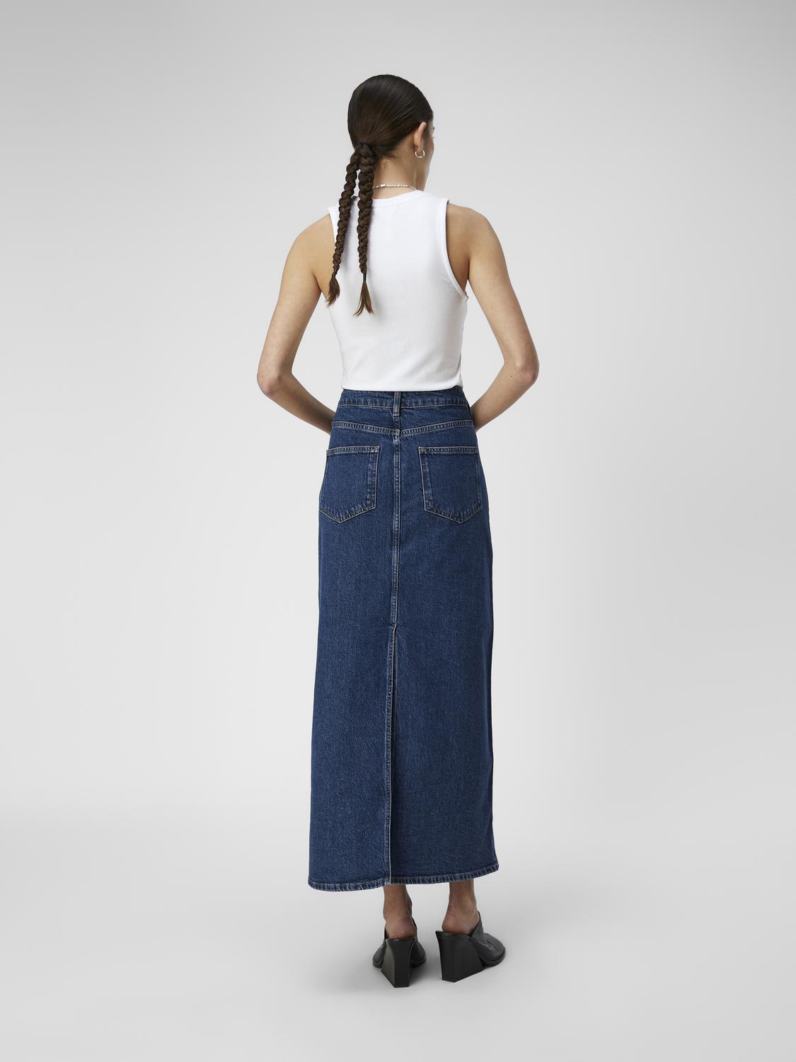 OBJELLEN Skirt - Medium Blue Denim