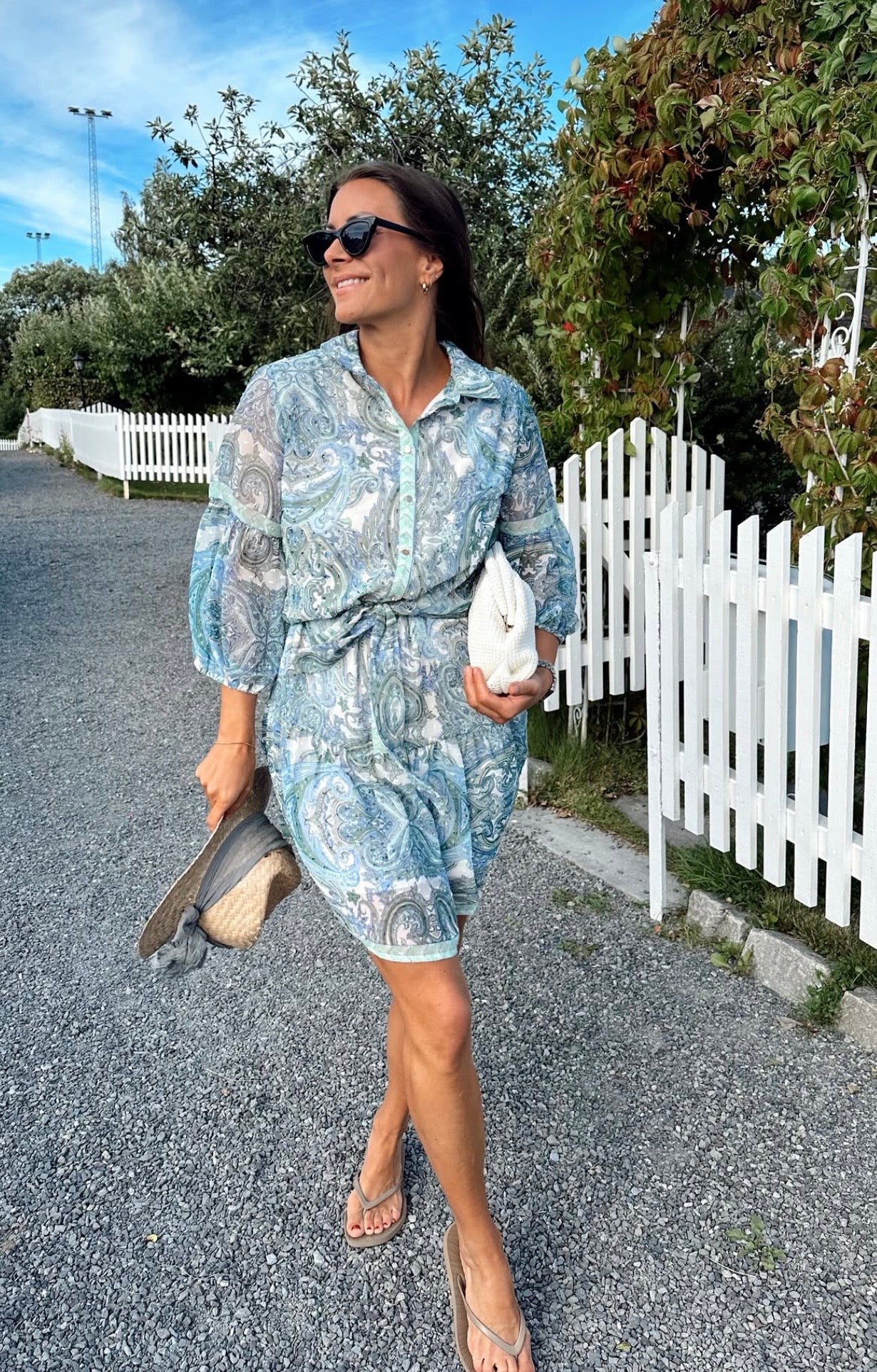 VIPRAYA Short Dress - Cloud Dancer