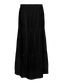 PCSIKKA Long Skirt - Black