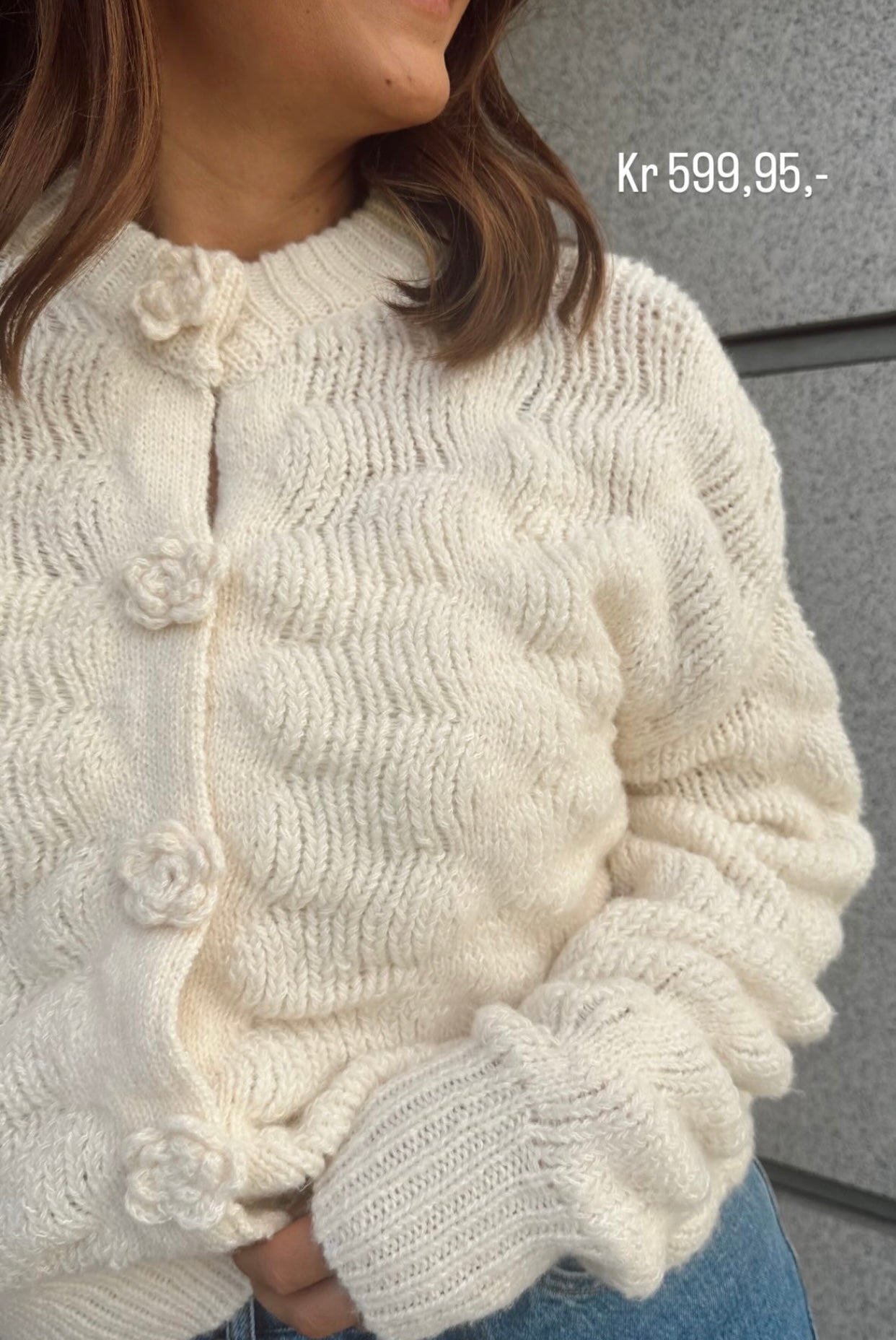 VICHANA Knit Cardigan - Birch