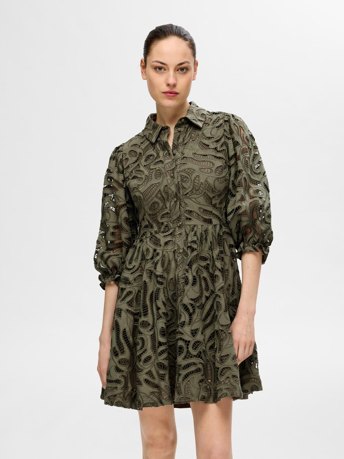 SLFALLIA Short Dress - Olivine