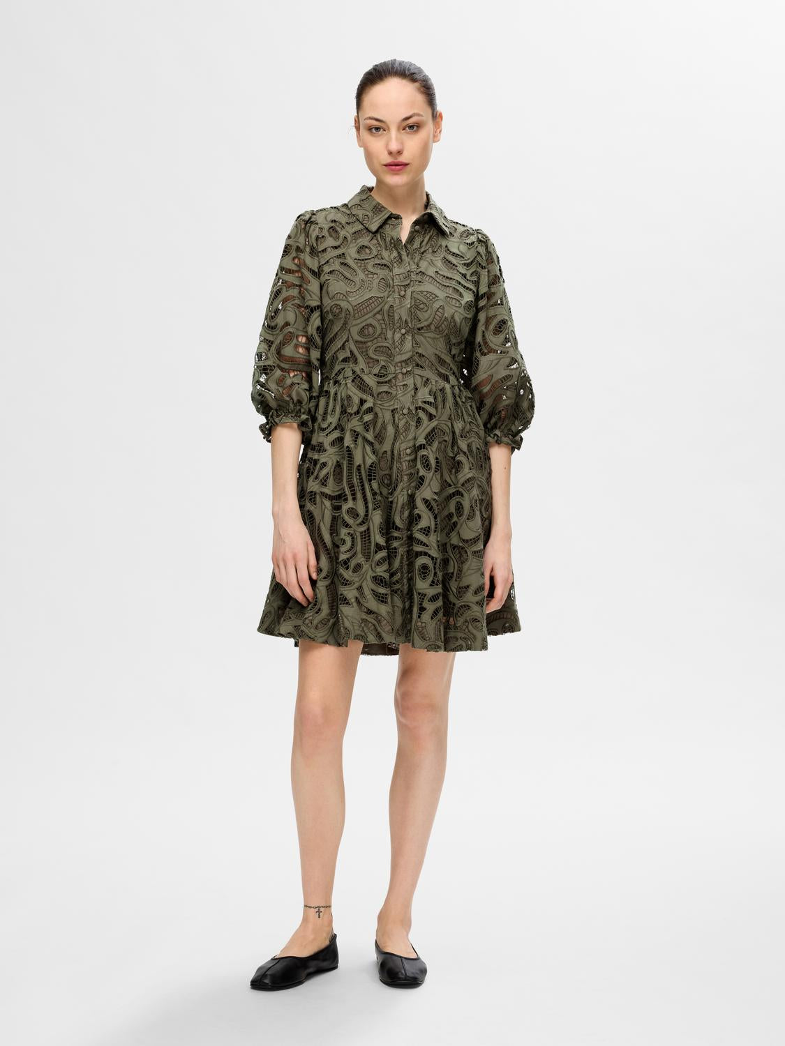 SLFALLIA Short Dress - Olivine