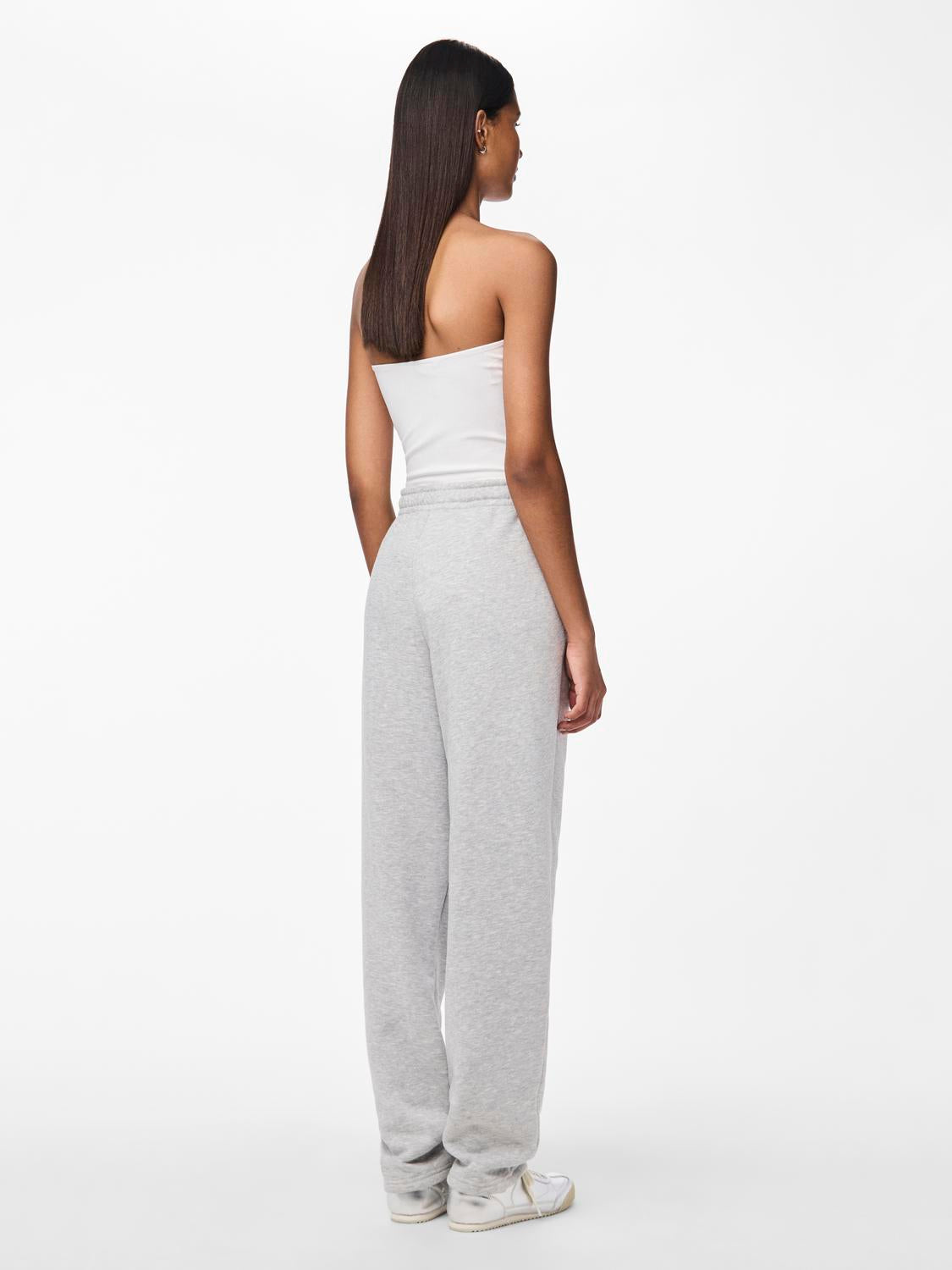 PCCHILLI Trousers - Light Grey Melange