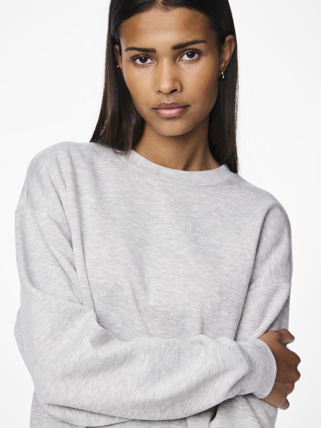 PCCHILLI Sweatshirt - Light Grey Melange