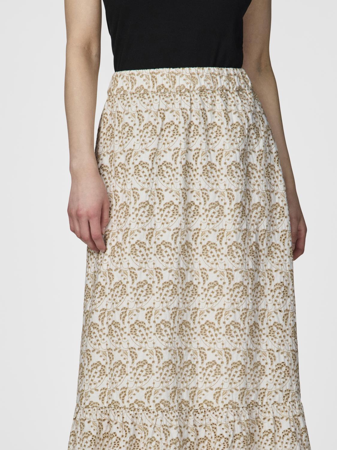 YASAPRILLA Long Skirt - Star White