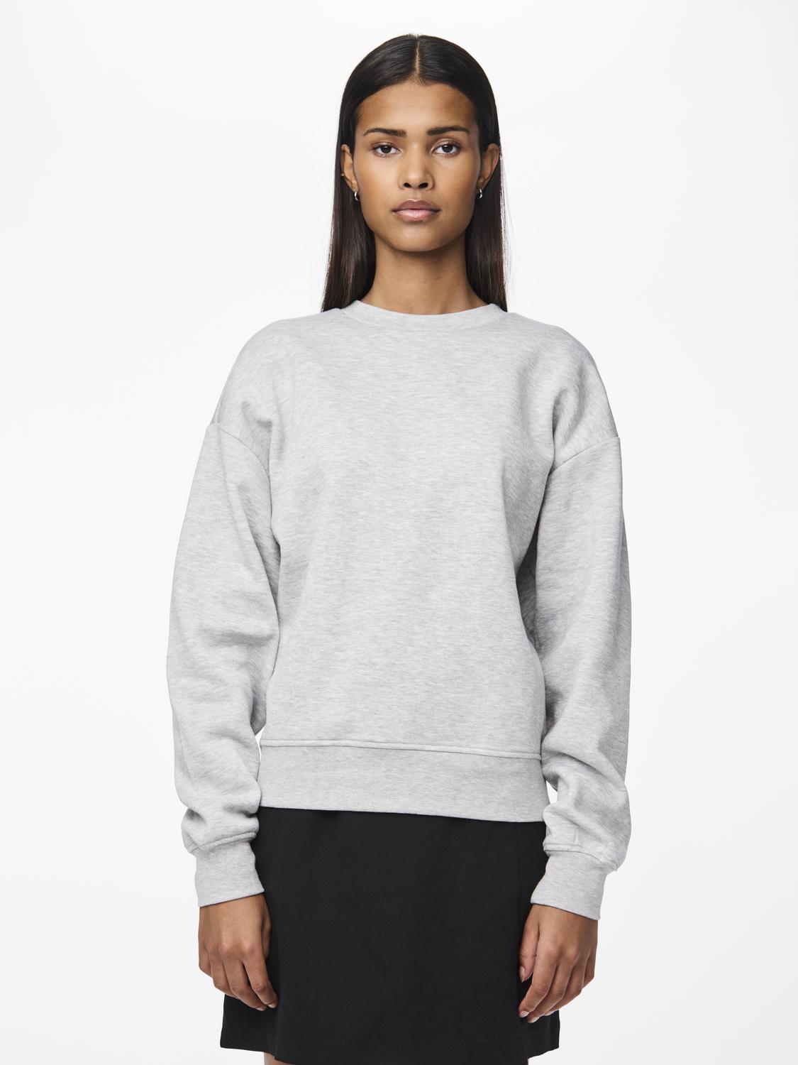 PCCHILLI Sweatshirt - Light Grey Melange