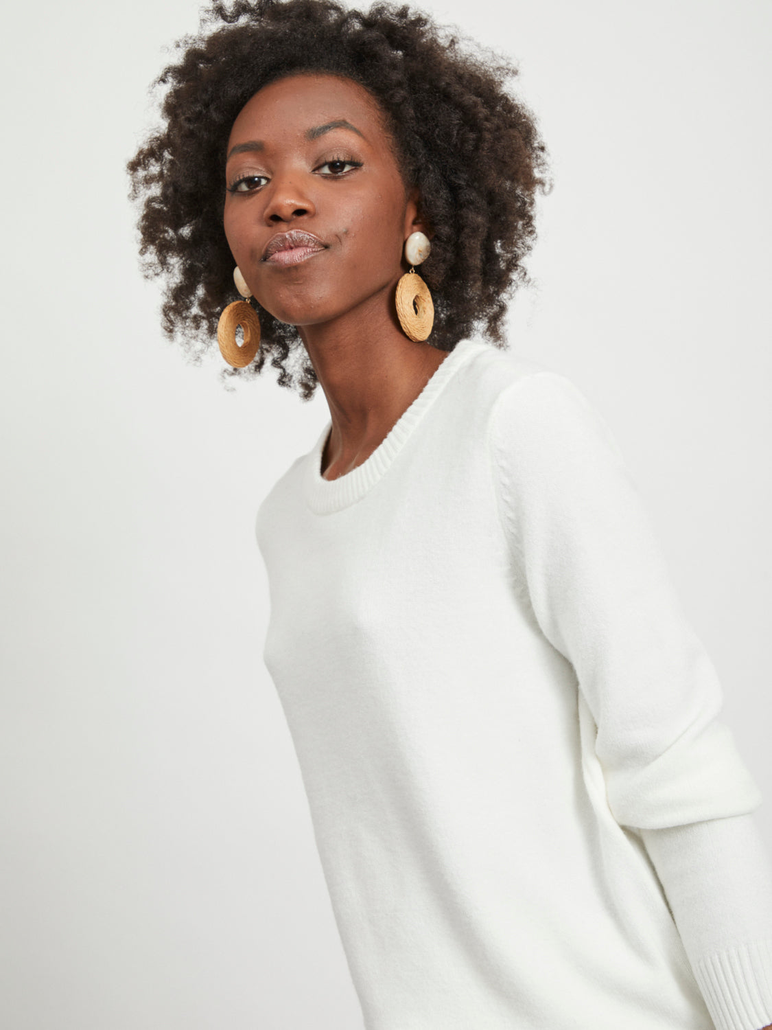 VIRIL Pullover - white alyssum