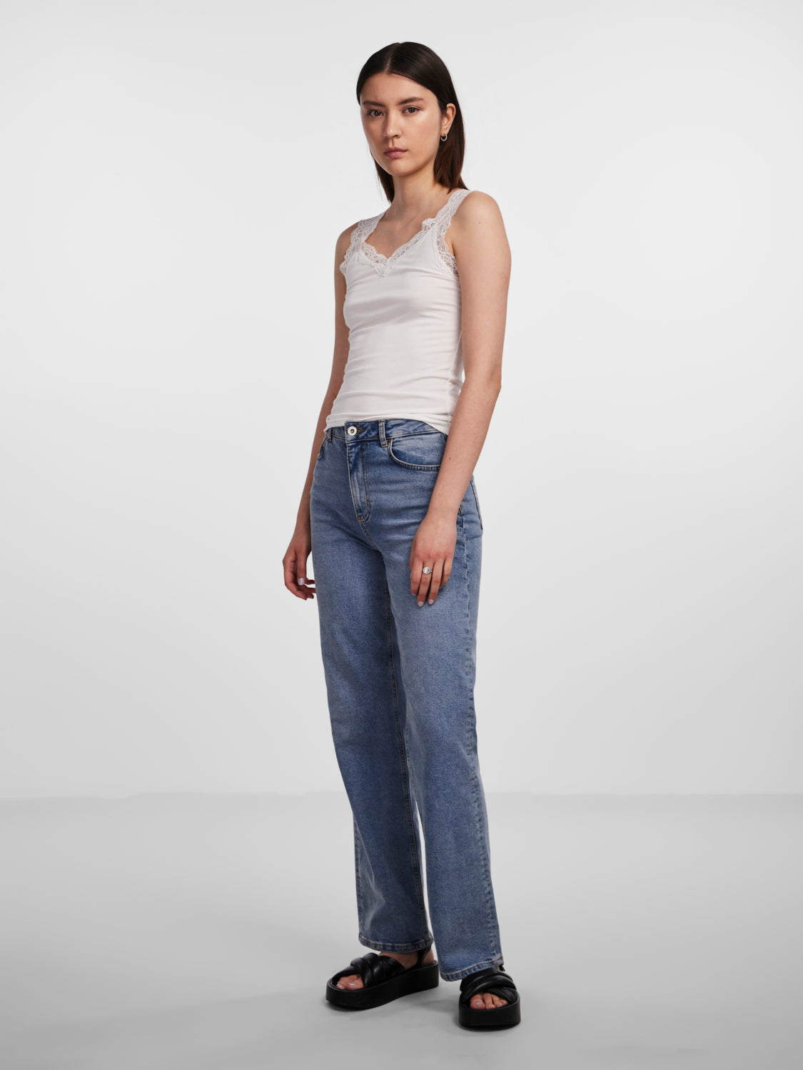 PCBARBERA Tank Top - Bright White
