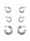 PCSVILNA Earrings - Silver Colour