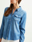 VIBISTA Shirts - medium blue denim