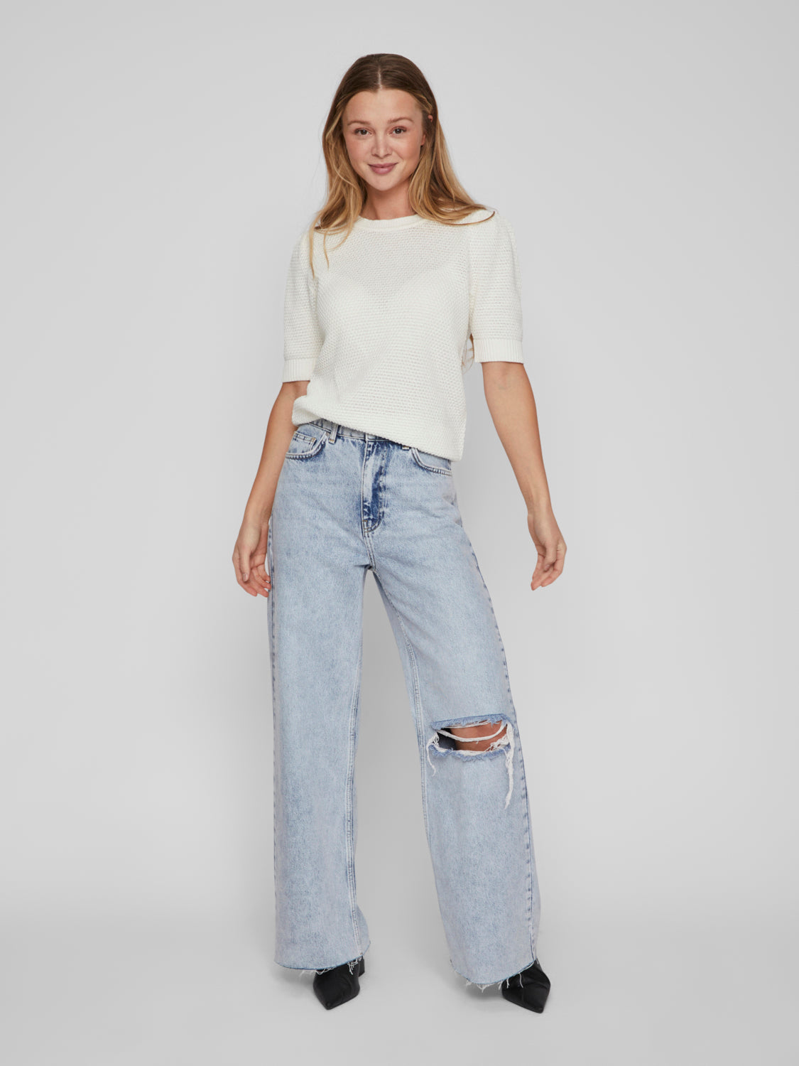 VIDALO Pullover - White Alyssum