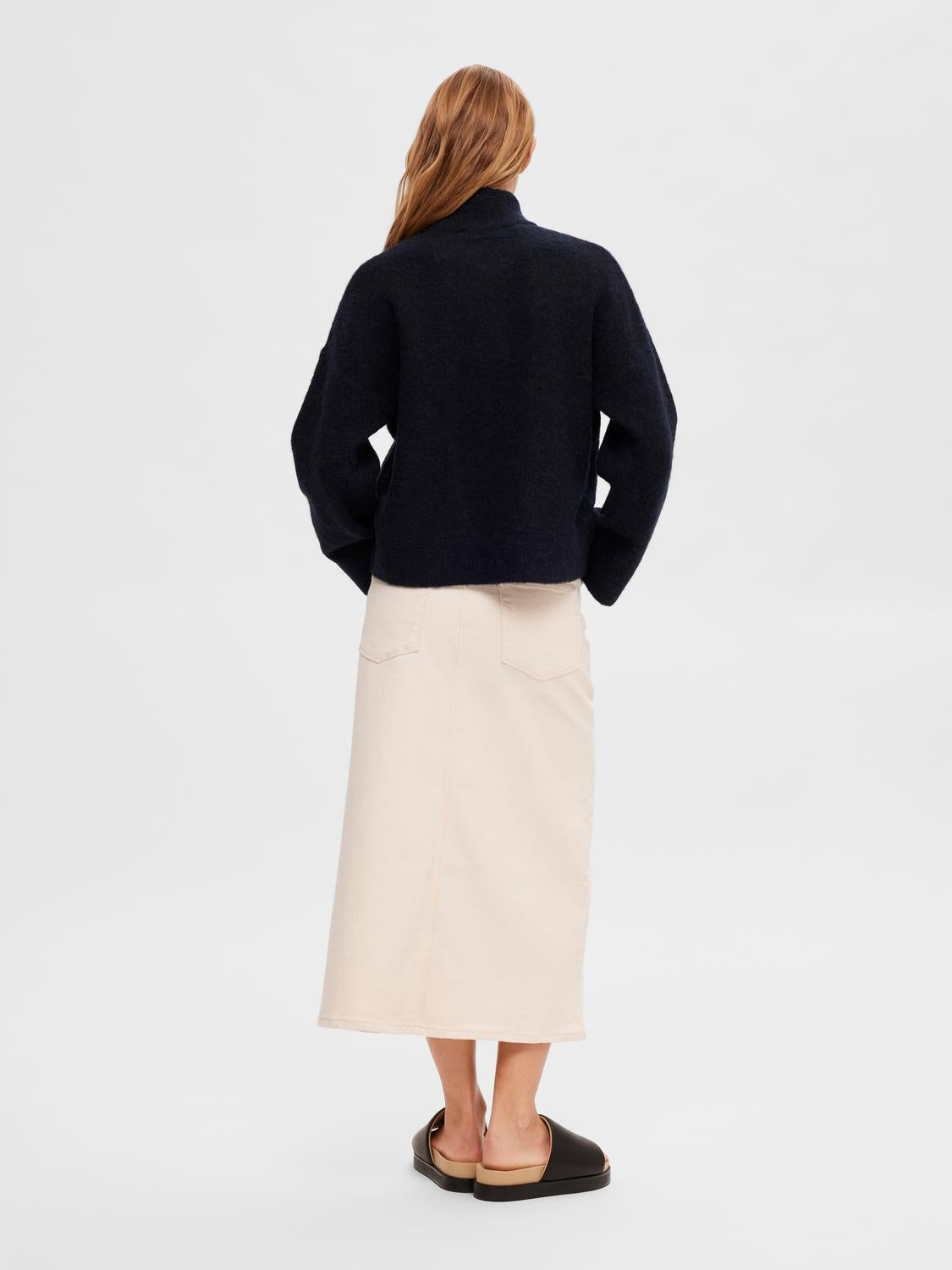 SLFSIA Cardigan - Dark Sapphire/ Mørkeblå