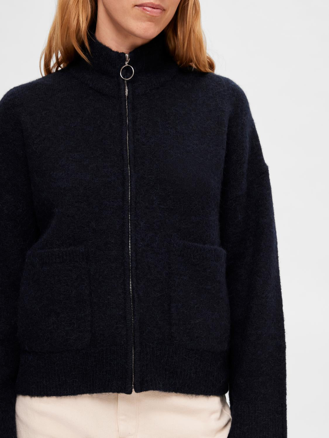 SLFSIA Cardigan - Dark Sapphire/ Mørkeblå