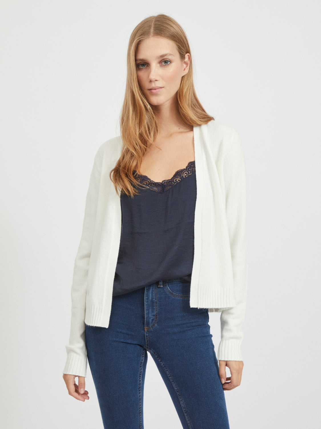 VIRIL Cardigan - White Alyssum