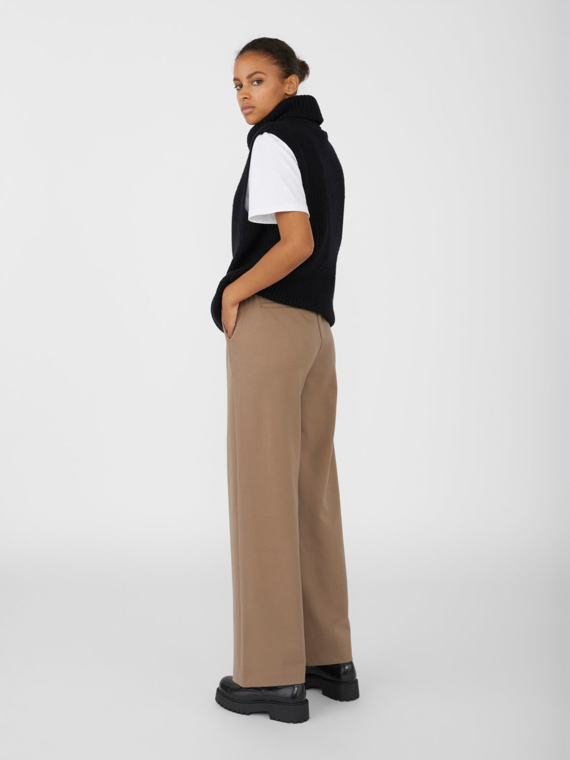 OBJLISA wide Pants - Fossil