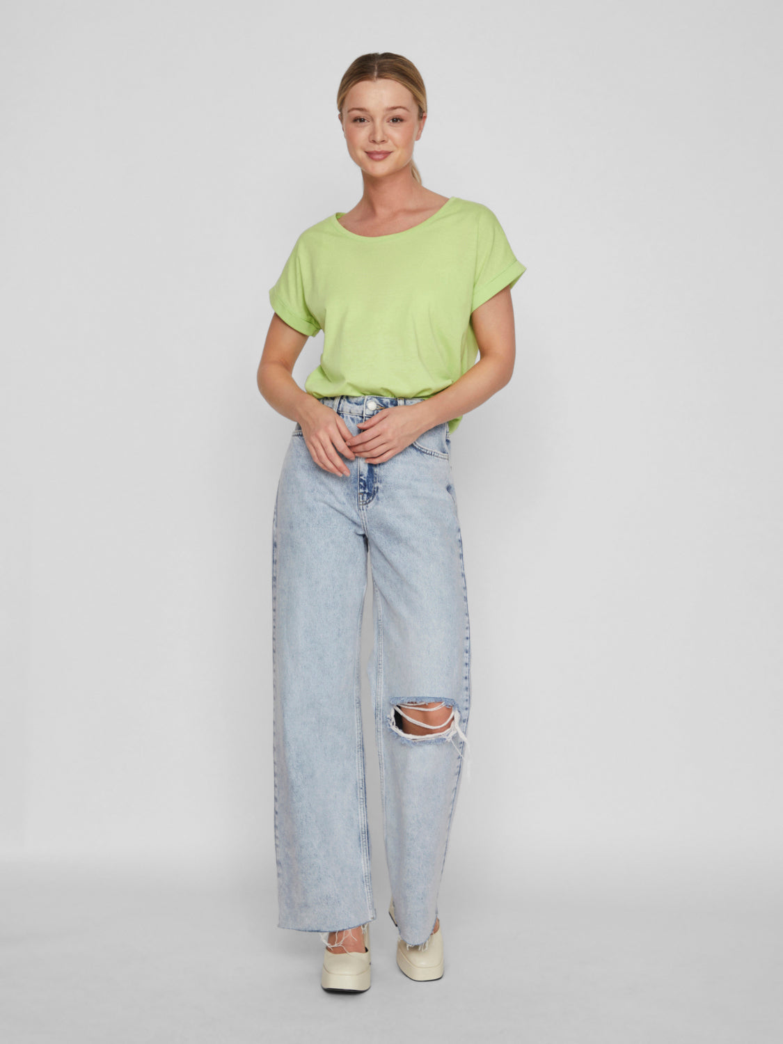 VIDREAMERS T-Shirts & Tops - Lettuce Green