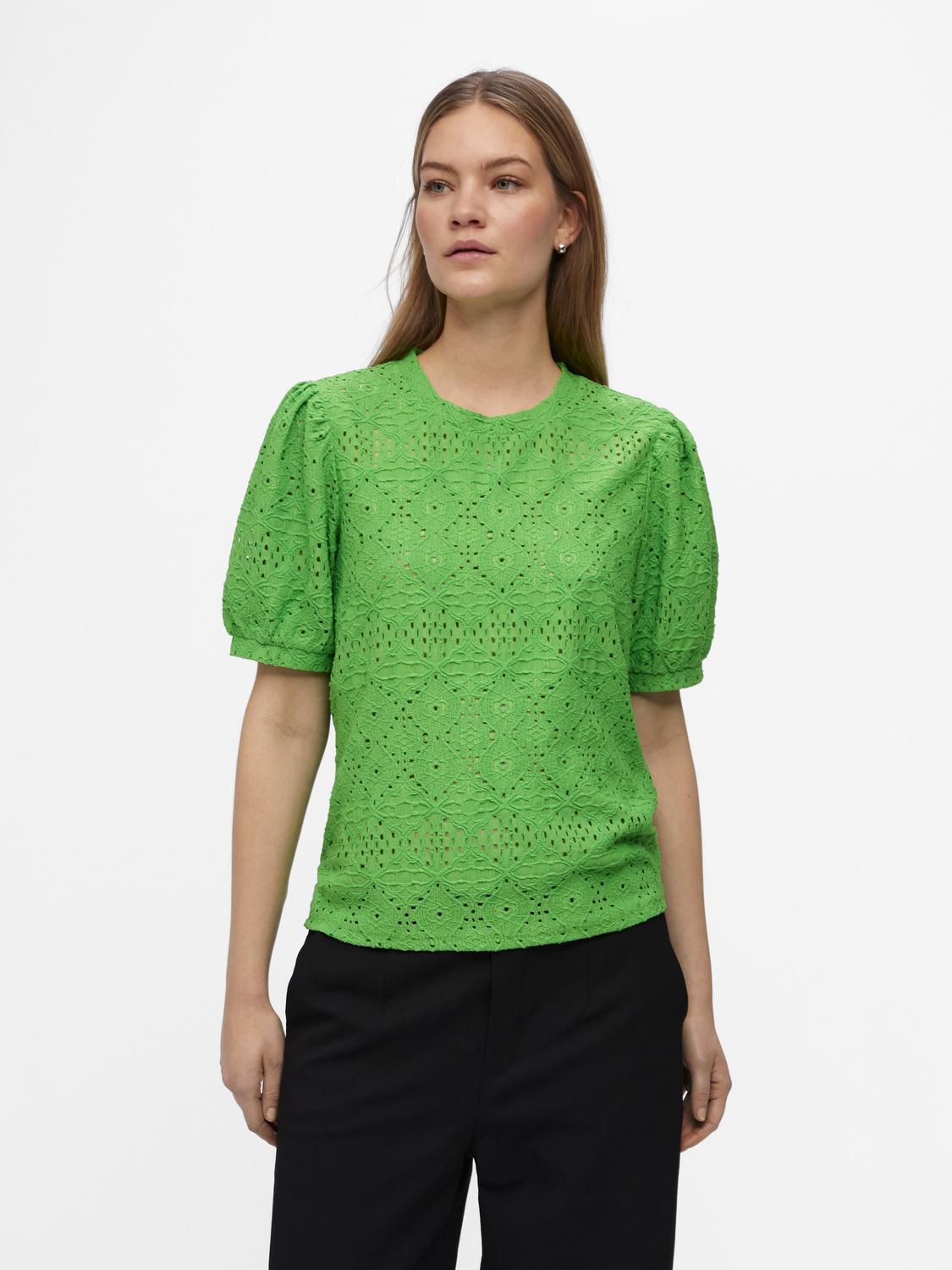 OBJFEODORA T-Shirts & Tops - Vibrant Green