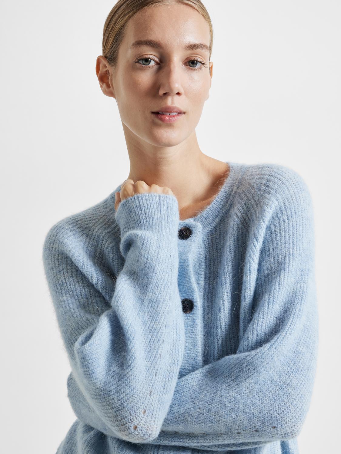 SLFLULU Cardigan - Cashmere Blue