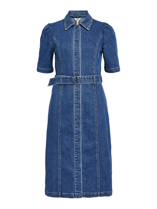 OBJCAROL Dress - Medium Blue Denim